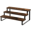 YINMIT Wooden Display Riser Stand, Tiered Perfume and Cologne Organizer Stand, 3 Tier Spice Rack Organizer, Rustic Display Shelf for Candles (3 Tier) - color: 3 Tier,Brown