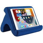 SAMHOUSING Tablet Pillow Stand Holder Dock for Bed with 3 Viewing Angles, Compatible with All Tablets,Phones and iPad Pro 9.7, 10.5,12.9 Air Mini 4 3, Kindle, E-Reader and Books(Navy) - color: Navy