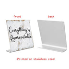 Everything is Figureoutable Sign, Inspirational Gift for Woman, Men, Workers, Friends,Motivational Desk Sign Decorations for Home Office Desk Bar Cubicle Table Shelf Plaque Sign Decor dksg15 - style: Everything is Figureoutable