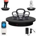 Super Heavy Duty Remote-Controlled Motorized Turntable,Motorized Rotating Display Stand,Speed-Adjustable Rotating Platform,Human 3D Scan Electric Turntable for Scan,Showcase(23.6in/Black) - size: 23.64inch/Black/700Lbs Load