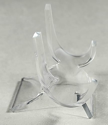 HQRP-Crystal 2-3/8" Acrylic Display Stand Pedestal for Crystal Heart / Slice / Slab and other Stones - size: 2-3/8"