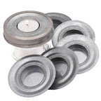 Mason Jar Lifestyle Tea Light Candle Holder Metal Lid Inserts for Mason, Ball, Canning Jars (6 Pack, Wide Mouth) - size: Wide Mouth