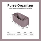 DGAZ Silk Purse Organizer Insert For Hermes Kelly Danse 22 bag，Silky Smooth Bag Organizer，Luxury Handbag & Tote Shaper（Konjac purple，22） - color: Konjac purple