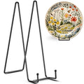 TR-LIFE 4 Pack 12 Inch Large Plate Stands/holder for Display - Metal Picture Frame Holder Stand + Easels for Platter, Book, Plaque, Photo, Table top Art - size: 12 Inch