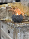 Natural Stone Candle Holders, Lava Stone Candle Holder Handmade, Pebble Tea Light Candle Holder Handcrafted Tealight Holder (1PC)