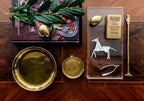 Round Clawfoot Dish — by Alice Lane Home Collection — Gold — for Home Decor, Candles, Jewelry, Perfume, Cosmetics, and Coffee Table — Size Large (Large) - size: 9.5"