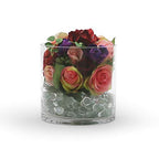 WGV Cylinder Vase, Width 10", Height 10", Clear Wide Large Diameter Flower Glassware, Floral Container, Planter Terrarium for Wedding Party Event, Home Accent Decor, 1 Piece - size: 10"x10"H