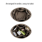 Purse Organizer Silky Smooth For Hermes In The Loop 18 Bags,Silk Luxury Handbag Tote in Bag Shapers (Grey) - color: Grey
