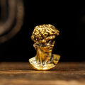 CHOVY Binary David Peep into The Future Sculpture Retro Style Made of Solid 100% Brass Handcrafted Ideal for Home Decor Desk Ornaments Collectible Crafts Office Scene Setters & Artistic Decorations - style: Dual David