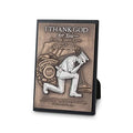 Lighthouse Christian Products Thankful Hammered Bronze Tone 8.75 Inch Cast Stone Sculpture Plaque Police Officer - style: Policeman