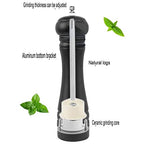 Wooden Pepper Mill Set Salt Black Pepper Grinder Kit Manual Mills Solid with Strong Adjustable Ceramic Grinders 2 Piece 8 Inches - color: F 2 Retro + Black
