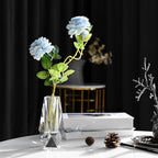 Kitcom Flower/Bud Crystal Vase Decorative Vases for Home, Wedding, Christmas, Outline Dimensions W2.4''xH6.3'', Clear with Gift Box - size: Medium