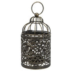 Vintage Iron Candle Holder Protection Elegant Style Tea Light Holders Terrace Party Ambience (B Brush Gold)