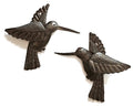 It's Cactus Handmade Metal Hummingbird Wall Art Set of 2 Haitian Recycled Steel Bird Wall Decor Small Rustic Indoor Outdoor Garden Wall Hanging Fair Trade Artisan Sculpture
