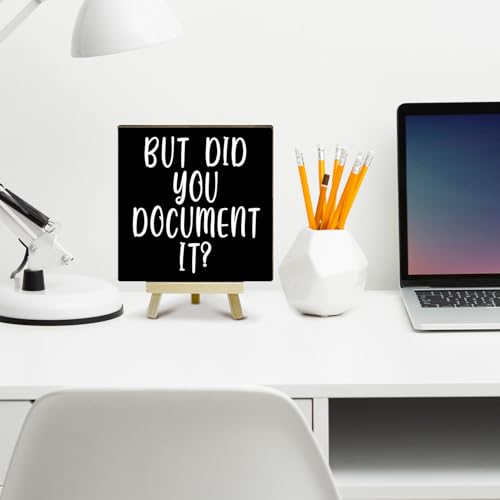 Office Decor for Women, Cute Desk Accessories, But Did You Document It Desk Decor, Funny Offices Gifts for Coworkers, Minimalism Offices Cubicle Decorations (MP02) - color: MP02
