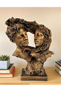 Abstract Modern Art Sculpture for Home & Office Decor | Contemporary Polyester Tabletop Accent Piece | Minimalist Design for Living Room, Bedroom, Study | Durable & Easy-easy to wipe Artistic Statemen
