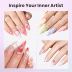 Beetles 3D Gel Nail Art Kit-1oz Clear Solid Builder Nail Gel,5 in 1 Non-Sticky Hand Sculpting Building 3D Nails for Beginner DIY Salon at Home,UV & LED Lamp Cured Needed,Crystal Orb - color: 0-1-30g Clear 3D Gel