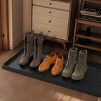 Extra Large Heavy Duty Boot Natural Rubber Shoe Mat for Entryway with Shoes Brush Large Boot Mat Multi-Purpose for Indoor or Outdoor, 16.1x 47.6 Inches - size: 47.6 inch (L) x 16.1 inch (W) x 1.01 inch (H)
