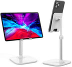 Doboli Cell Phone Stand, Phone Stand for Desk, Phone Holder Stand Compatible with iPhone and All Mobile Phones Tablet, Gifts for Adults Women Men Mom Wife, White - color: white