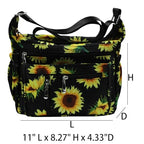 Purses and Shoulder Handbags for Women Crossbody Bag Messenger Bags - color: Standard-floral-sunflowers