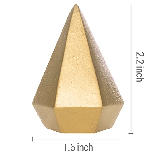 MyGift Modern Cone Shaped Ring Holders, Decorative Multi-Colored Pastel Prism Style Jewelry Display Stands, Set of 4 - color: Multicolored -4