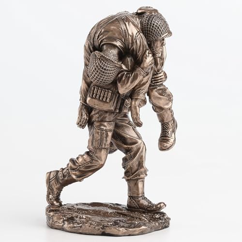 Veronese Design 5 1/8 Inch No Soldier Left Behind Cold Cast Resin Bronze Finish Military Gift Statue