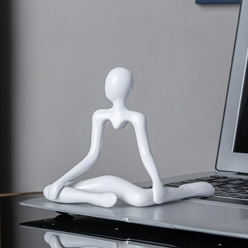 Abstract Figure Decor Sculptures - Creative Art Ornaments for Home Entryway, Living Room & Bedroom Tabletop Decoration (white2) - color: White2