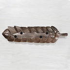 BBH Home's Handmade Bronze Novelty Shaped Aluminium Tray 15.78 x 3.74 x 1.18 AMBBVK033AB2020 - color: Bronze