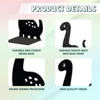 Peacoblue Metal Bookends for Shelves, Modern Decorative Heavy Duty Study Book Support Stoppers for Office, Desk, Shelf, Room 4.7"x3.5"x7" Cast Iron Simple Tall Bookends, 1 Pair (Dinosaur) - style: Dinosaurs