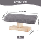 NBEADS Wooden Watch Display Stand, T-Bar Bracelet Holder Faux Suede Jewelry Organizer Holder Removable Bangle Pendants Anklet Tower Rack for Home Use, Retail Display Selling, Gray, 7.6x1.9x3.5 - color: Gray