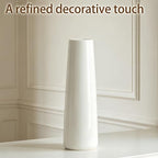 12 Inch White Vase Ceramic Flower Vase, Tall Vases for Pampas Grass, Home Decor, Modern Textured Vases for Living Room Decorations,Table Centerpieces,Shelf,Farmhouse Small Ceramic Vase - style: Shape 12