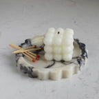 Natural Small Calacatta Viola Marble Scallop Edge Tray 6.3", Marble Jewelry Dish, Trinket Tray for Women Gift - color: Calacatta Viola
