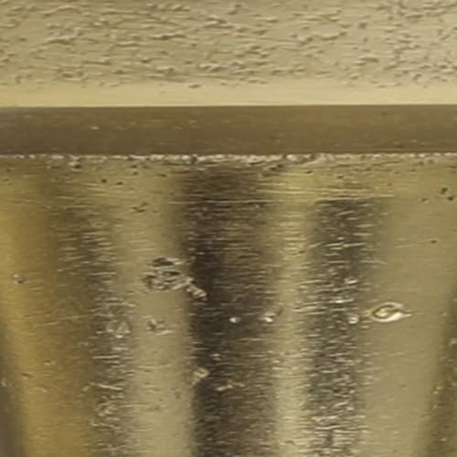 Deco 79 Aluminum Slim Candle Holder with White Marble Base, Set of 3 15, 13, 11" H, Gold