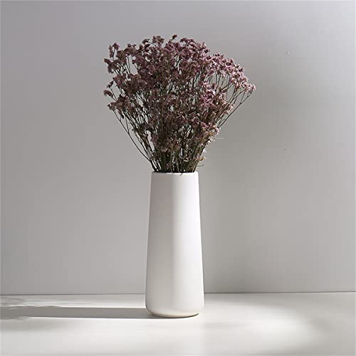 Ceramic Vases - Nordic Minimalism Style Decoration, Elegant Vase for Mantel, Table, Living Room Decoration, White Modern Geometric Decorative Flowers Vases for Home Decor - color: Color a, size: Large