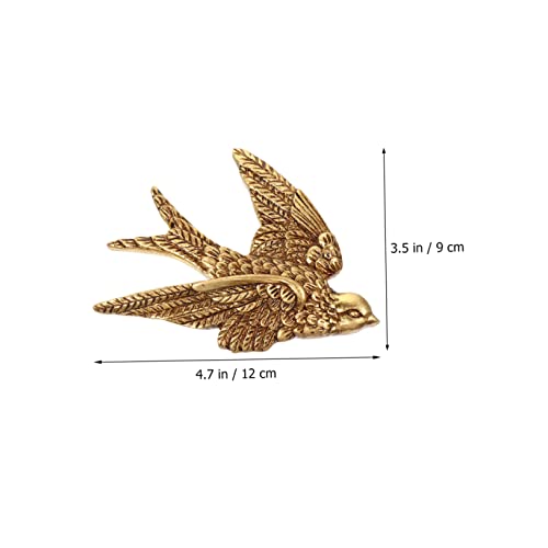 ABOOFAN 3pcs Swallow Wall Hanging Iron Resin Wall Sculpture Ceramic Sparrows Rustic Wedding Decor Mounted Birds Bedroom Sculptures Bird 3d Ornaments Old Resin Household
