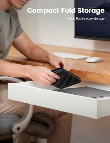 Lamicall Adjustable iPad Stand for Desk - [Ultra-Slim Foldable][360°Rotation] Tablet Stand with Heavy-Duty Base, Tablet Holder Gifts for 4.7-13" Devices, 2025 iPad Pro Air Mini, Kindle, iPhone 17 Pro - color: Black