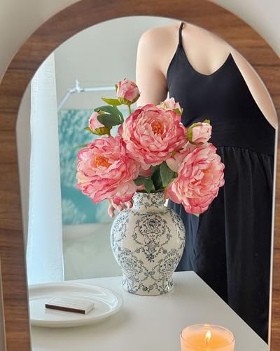 Vintage Chinoiserie Ceramic Vase, Classic Decorative Porcelain Flower Vase for Centerpiece Living Room Table Shelf, Retro Country Decor - color: Retro, size: Large