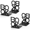 Book Ends,2 Pair Bookends Metal Bookend (Folding Book Ends 2 Pair) - size: Folding Book Ends 2 Pair