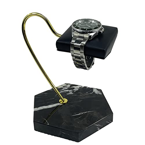 LYS&LYX Watch stand watch display stand watch holder watch Handcrafted watch holder (1-black/glod/black) - color: black/glod/black