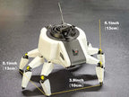 3D Printed Arc Bombardier Mechanical Creature 5.1 Inch Sculpture Sci Fi Home Office Desk Decor - color: Black/White/Yellow