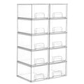 Vtopmart 10 Pack Clear Small Stackable Storage Drawers,Acrylic Bathroom Makeup Organizer,Plastic Storage Bins For Vanity, Undersink, Kitchen Cabinets, Pantry, Home Organization - style: 10pack-Clear