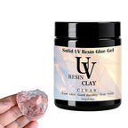 UV Clay Clear Polymer Resin for 3D Crafts, DIY Jewelry Making, Silicone Molds, UV Curing, Crystal Clear Casting, Miniature Art, and Handmade Resin Projects (8.8oz) - color: 8.8oz