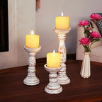 Homemory White Flameless Candles Battery Operated with Remote Timer, 3x3 Real Wax LED Pillar Candle for Home Fireplace Bedroom Living Room Party, Set of 2 - color: D3"xH3"3"-White