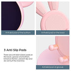 Cute Bunny Cell Phone Stand for Desk, Height & Angle Adjustable, Anti-Slip Desktop Phone Holder, Universal for All 4-10" Mobile Phones & Tablets (Pink) - color: Pink