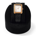 Microfiber Single Watch Stand Display Jewelry Watch Showcase Display Stand(Black) - color: Black