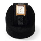 Microfiber Single Watch Stand Display Jewelry Watch Showcase Display Stand(Black) - color: Black