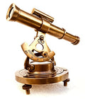 Brass Alidade Decorative Telescope 4" with Base Compass Gifts (4 Inch) - size: 4 Inch