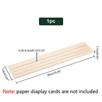 PH PandaHall Portable Wooden Earring Display Holder, 3-slot Ring Jewelry Display Stand Craft Showing Organizer Tray Wood Business Card Holder for Tabletop Shows Jewelry Displaying, 15x3, Wheat - color: Wheat