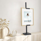 Americanflat Adjustable Tabletop Easel Stand for Picture Frames up to 28" - Ideal Picture Frame Stand to Display Art, Signs, or Photos - Use Easel Stands for Home or Events - Black - size: 28 inch, style: Tabletop Frame Stand