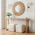 Plank+Beam Solid Wood Console Table, 66 Inch, Sofa Table, Narrow Entryway Table for Hallway, Behind The Couch, Living Room, Foyer, Easy Assembly, Pecan - color: Pecan, size: 66" Console Table